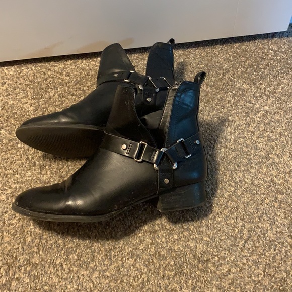 Black biker booties - Picture 5 of 6